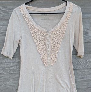 Old Navy Cream Colored Lace Top.